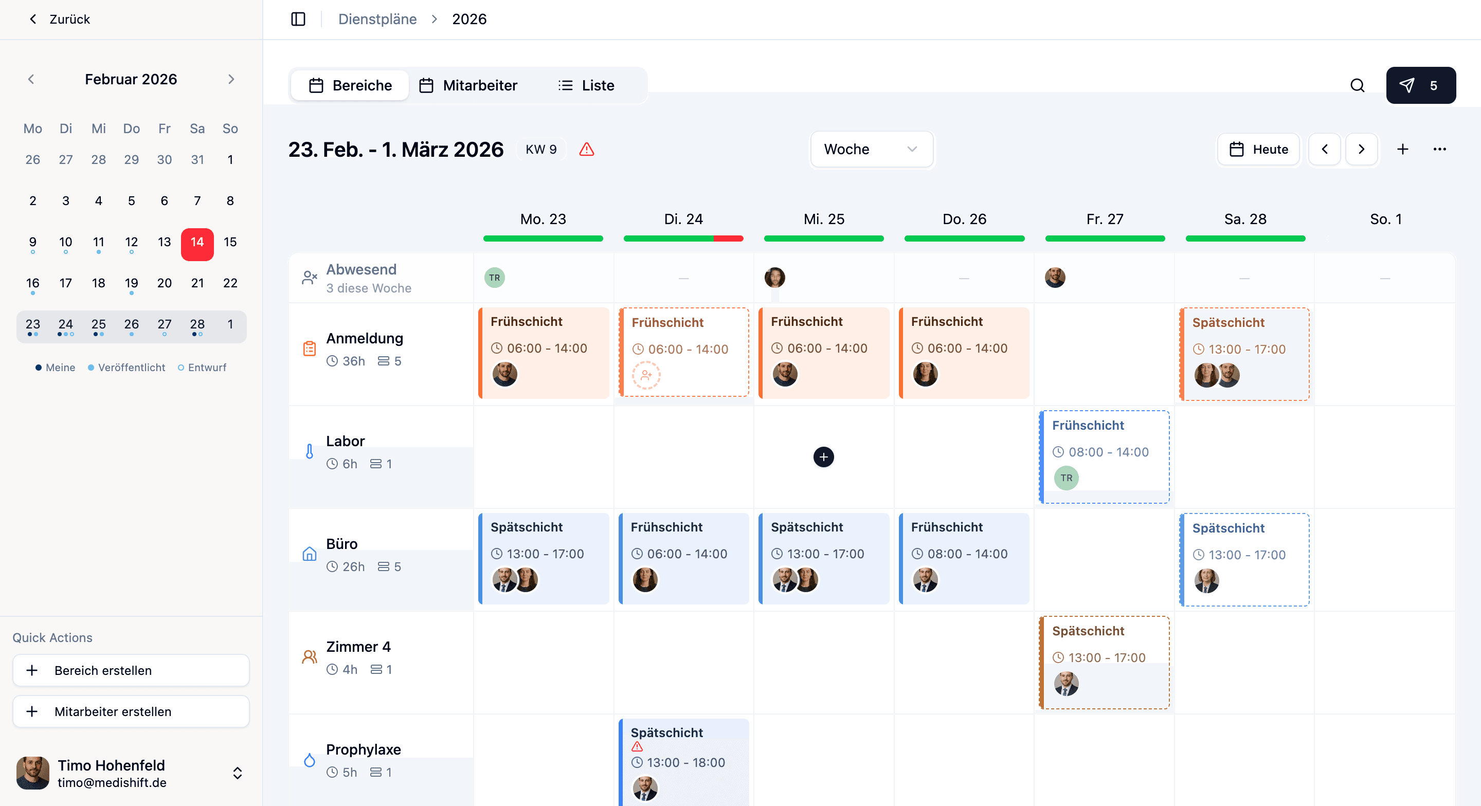 Dienstplan Online - Online Shift Planning