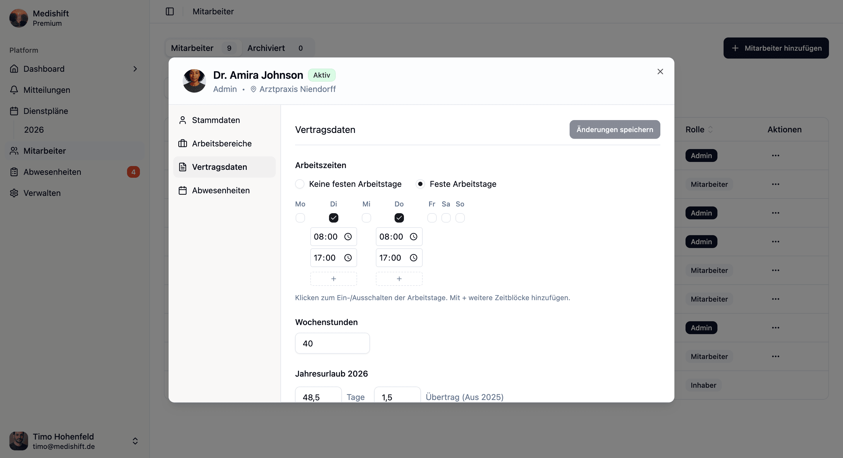 Personalplanung Praxis - Team Management