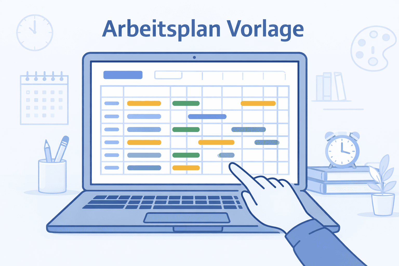 Arbeitsplan Vorlage - Kostenlose Excel Vorlage zum Download