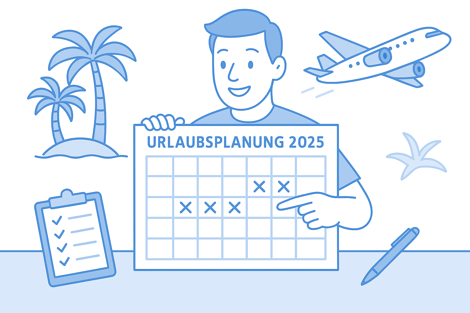 Urlaubsplanung 2026 Vorlage - Kostenlose Excel Vorlage mit Feiertagen